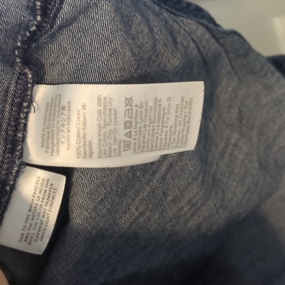 J. Crew Indigo Blouse with Bow Accent - Picture 5 of 7